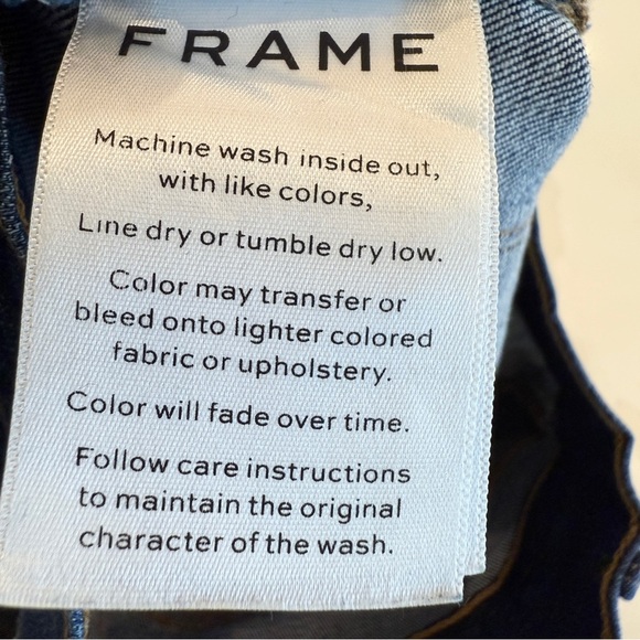 FRAME Women's High Rise Cigarette Jeans Size 26 Blue Medium Wash Casual Quality - Picture 8 of 12